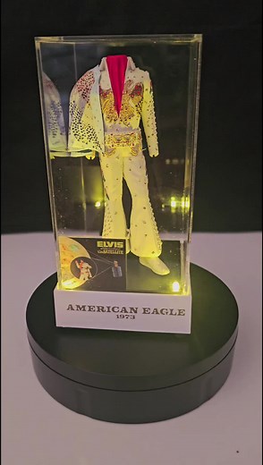 #elvis #elvispresley #jumpsuit #alohafromhawaii #americaneagle #elvisinconcert #elvisonstage #worldwide #broadcasting #1billionpeoplewatch #satellite #welcometomyworld #bradfordexchange #display #wunderschön #elvisforever #elvisfans #deutschland #germany #viral #tiktokelvis #gutelaune #positivevibes
