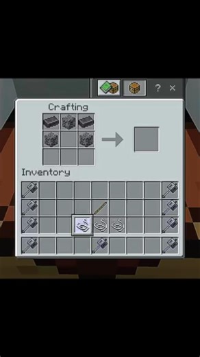 crafting Bedrock Bow moment #minecraft #shorts
