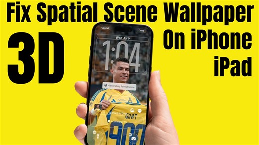 Fix iPhone 3D Spatial Scene Wallpaper Not Working on iOS 26