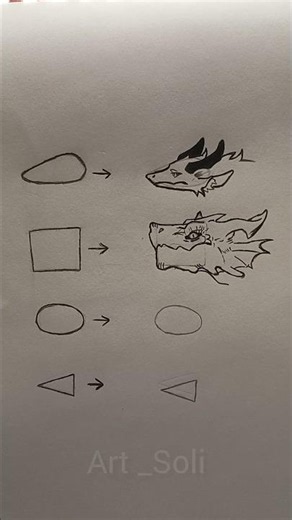 How to draw Different dragons ✨#drawing #howtodraw #art #tutorial #shorts