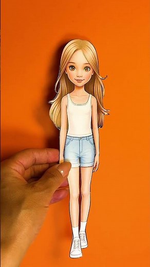 Cut Out Paper Doll and Dress Her Up – Printable Fashion Craft for Creative Kids