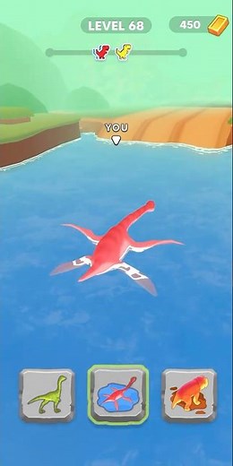 🎮 Dino Shifting Dinosaur Games Level - #68 🦖👑 #shorts #mobilegame