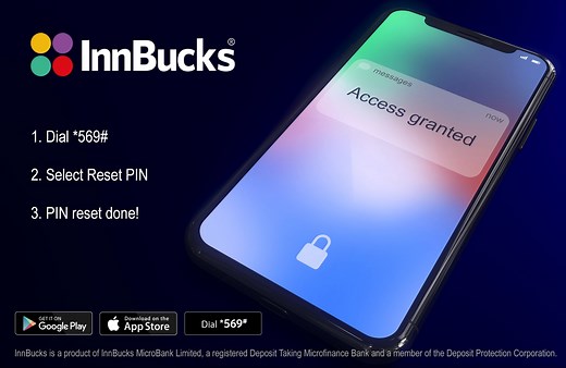 35 reactions · 25 comments | Having trouble with remembering that PIN CODE, do not worry we got you. You can now Reset your own PIN! Open the app or dial *569# and follow the prompts. *If your wallet has more than $1 then you need to phone our call centre for assistance #InnBucks #TheFutureofMoney | InnBucks | Facebook