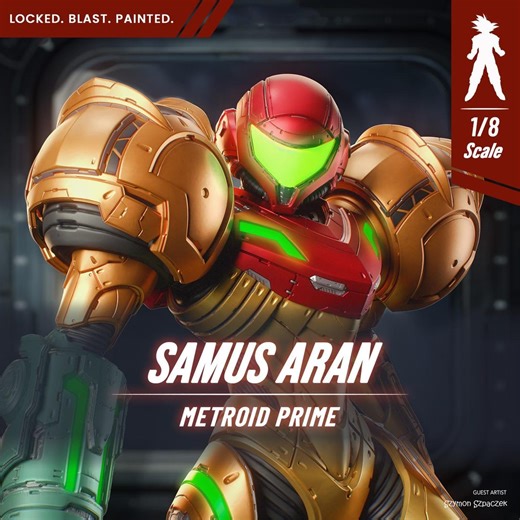 Samus Aran – Metroid 1:8 Scale (250 Mm) Resin Collectible Figure, Garage Kit for Collectors and Video Game Fans - Etsy