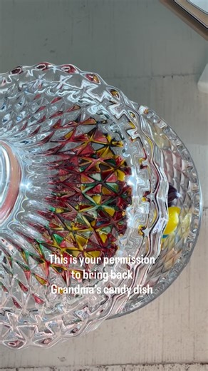 This candy is instant nostalgia for me. It takes me back immediately to my childhood and memories of my grandmother! I wish I had her old candy dish, but I found one close to it at HomeGoods, and the candy was from there too. #christmastraditions #christmasmemories #vintagechristmas | The Coastal Soul