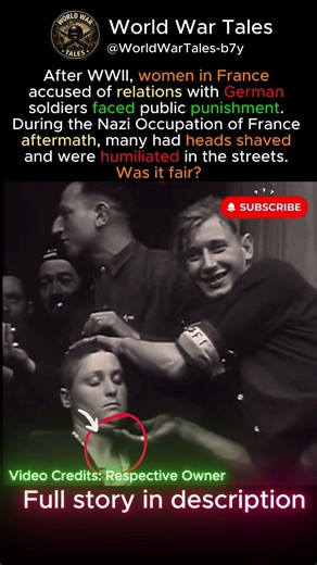 Why french women were punished in aftermath of WWII #shorts