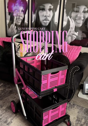 Must-Have Pink Shopping Cart for Trendy Shoppers