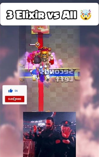 3 Elixir vs All 🔥 #clashroyale #aveeplayerlegend