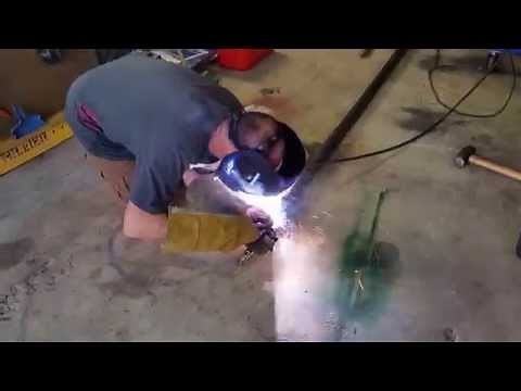 Trailer axle welding