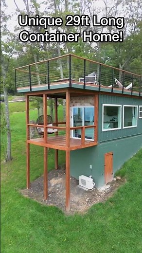 Unique 29ft Tiny Shipping Container Home w/ Rooftop Deck!