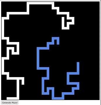 Maze Generation - Wilson's Algorithm (Loop-erased random walk)