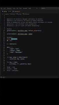 Python getattr() vs setattr() Explained in 60 Seconds 🔥 (Dynamic Attributes)Python Trick!#hitcodear