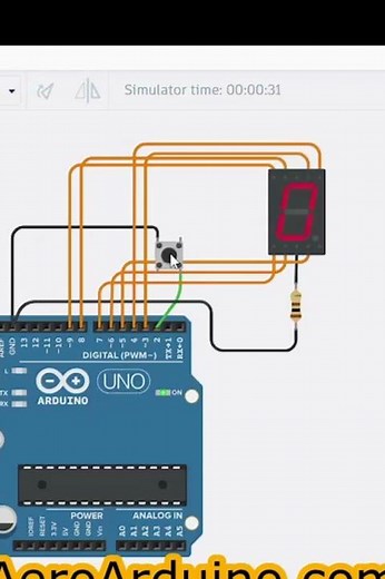 I Made Crazy #Arduino Random Number Generator #Tinkercad #AeroArduino