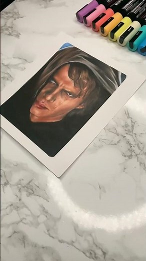 Drawing Anakin Skywalker 🖤✨✨#art #drawing #easy #simple #relaxing #idea #malen #starwars #luke