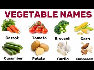 Learn 20 Vegetable Names in English with Pictures | Fast Vocabulary for Beginners
