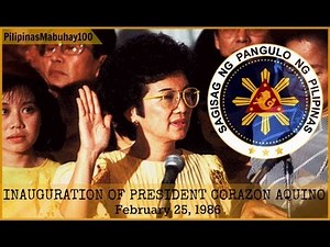 President CORAZON AQUINO: Inauguration as President of the Philippines | February 25, 1986
