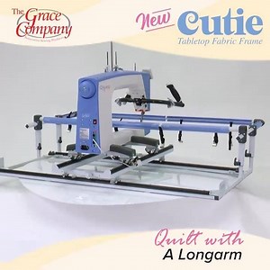 1K views · 23 reactions | To learn more go to: https://www.graceframe.com/en/machine-frames/cutie-tabletop-fabric-frame #quiltingwithgrace #gracecompanyquilting #Cutieframe | Grace Company | Facebook