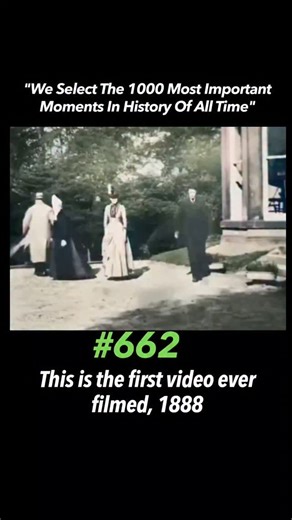 History / Reels on Instagram: "The first known motion picture ever made was filmed in 1888 by French inventor Louis Le Prince, marking a foundational moment in the history of cinema. Known as Roundhay Garden Scene, the short film was recorded in the garden of Oakwood Grange in Roundhay, Leeds, England, using Le Prince’s experimental single-lens camera. Lasting only about two seconds, the footage shows four people—members of Le Prince’s family and a friend—casually walking and turning toward the