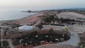 Caesarea Maritima, known as Caesarea Palestinae - an ancient city in the Sharon plain on the coast of the Mediterranean. Ruins, included in an Israeli national park.