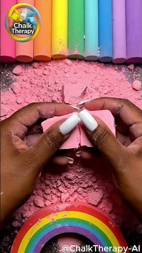Extreme Chalk Crushing – Fast, Colorful & Satisfying Dust Explosion #oddlysatisfying #gymchalk