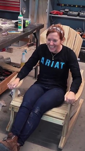 Adirondack chairs...including this rocking chair...are one of my all-time favorite builds. Click here for plans & templates: https://wilkerdos.com/product/adirondack-rocking-chair-templates/ Enjoy your weekend! #plans #templates #diy #diyprojects #projects #doit #woodworker #creator #youtuber #build #wood | Wilker Do's