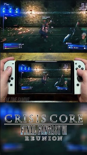 Crisis Core Final Fantasy 7 Reunion Nintendo Switch OLED Gameplay