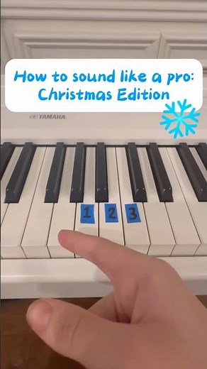How to sound like a pro: Christmas Edition 🎅🏻🎄❄️#piano #pianotutorial #easy #christmas #song