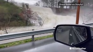 A severe storm dumped heavy rainfall in parts of Cullman County, Alabama, yesterday. It fueled Larkwood Falls as it gushed down floodwaters. https://bit.ly/3sokOmU | AccuWeather
