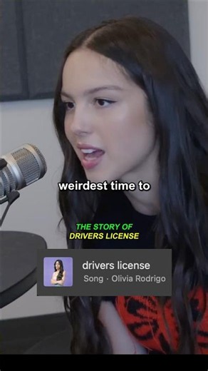 The Story of 'Drivers License' by Olivia Rodrigo #oliviarodrigo