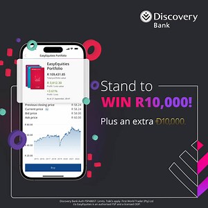 70 reactions · 15 shares | Win thousands with Discovery Bank and EasyEquities! Want to win R10,000 for your EasyEquities account plus Ð10,000? Transfer money into your EasyEquities account through the Discovery Bank app before 30 November 2022 to get an entry. Plus earn an extra 5 bonus entries when you invest in shares using your Discovery Bank app. Find out more: discv.co/fundandwin Ts&Cs apply. #DiscoveryBank #DiscoveryBankMakesItEasy | Discovery South Africa | Facebook