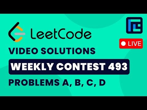 Leetcode Weekly Contest 493 | Video Solutions - A to D | by Devansh | TLE Eliminators