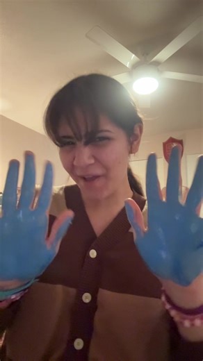 Happy New Year Color Mixing Ideas in Blue and White