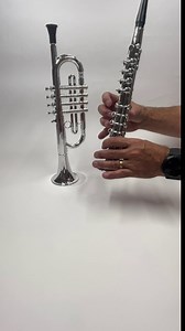 My First Toy Clarinet for Kids in Silver Finish with Standard Keys is a Great Learning Kid Toy Instrument and Teaching Tool for Children Ages 3+ BPA Free.