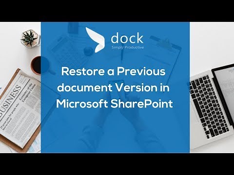 SharePoint Tips - How to restore a previous document version in Microsoft SharePoint?