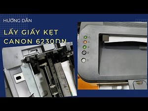 Instructions for removing jammed paper from Canon Lbp 6230dn printer | How to remove and install ...