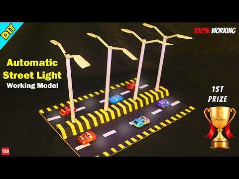 How to make Automatic Street Light Science Project | Inspired Award Project