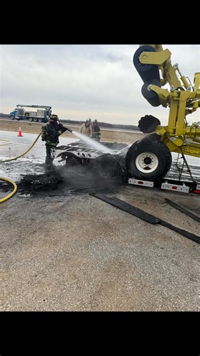Trailer fire with compromised axles wheels and tires? Not an issue, the guys made quick work of this incident today on US 36 between Hannibal & Monroe City. Need help in a similar situation? Give us a call 24/7. Hannibal MO-573-221-5856 Bowling Green MO- 573-324-4750 #fypageシ #accident #towingservice | Heartland Towing & Recovery