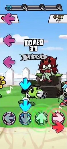 FNF: Bad Bash. Plants vs Rappers FNF. FNF Plants Zombie. Hard level.