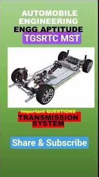 Automobile engineering 1_TGSRTC MST_ENGG APTITUDE