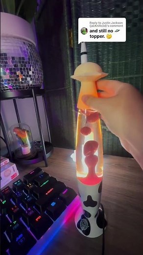 3D printed UFO Lava Lamp Top #3dprinting
