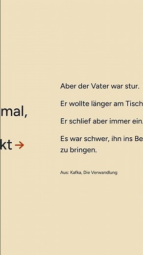 Kafka, Die Verwandlung – Originaltext + moderne Sprache, vollständig und verständlich.