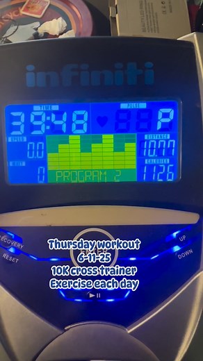 Good morning everyone, done it again 10k cross trainer Exercise today!!! 6-11-25. #fitnessgoals #fitnessjourney #followersreelsfypシ゚viralシfypシ゚viralシalシ #friendsfollowersviewerseveryonehighlights #reelsviralシ #teamdocmary #fallowerseveryone #starsenderreels #koreananghilas | Tanaueno Sa Tasmania