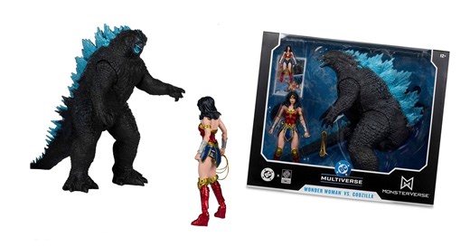 McFarlane’s DC Multiverse Wonder Woman vs. Godzilla 2-pack officially unveiled