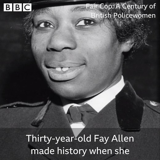 Fay Allen, Britain's first black female police officer. (via BBC Four) | BBC Three