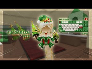 PLAYING MM2 WITH EVERGREEN SET *Keyboard ASMR*