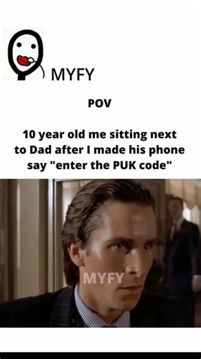 10 year old me sitting nextto Dad after I made his phonesay enter the PUK code