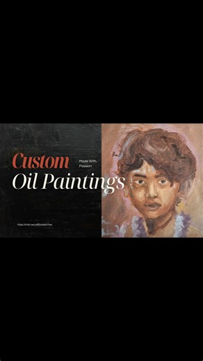 Turn your favorite memory into a timeless oil painting. 🎨 #customportrait #oilpainting #shorts