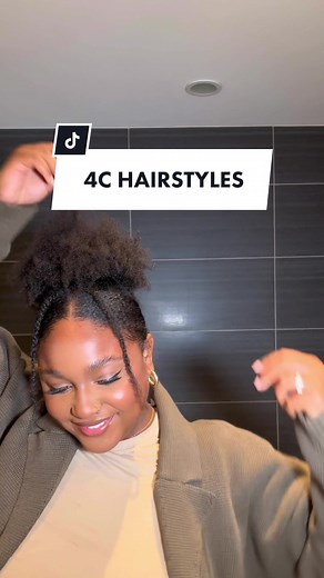 Day 12 (I think) of trying different hairstyles on my type 4 natural hair - easy little to no gel hairstyle for lazy naturals like me 💕 Just came out of the shower with my hair freshly washed and not stretched. #naturalhairstyles #type4naturalhair #type4hairstyles #4chairstyles #naturalhairtiktok