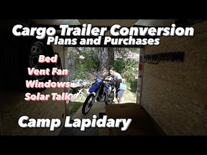 6x10 Cargo Trailer Camper Conversion - Plans and Purchases.