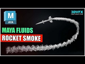 Maya Fluids Tutorial: Rocket Smoke Effect for Beginners
